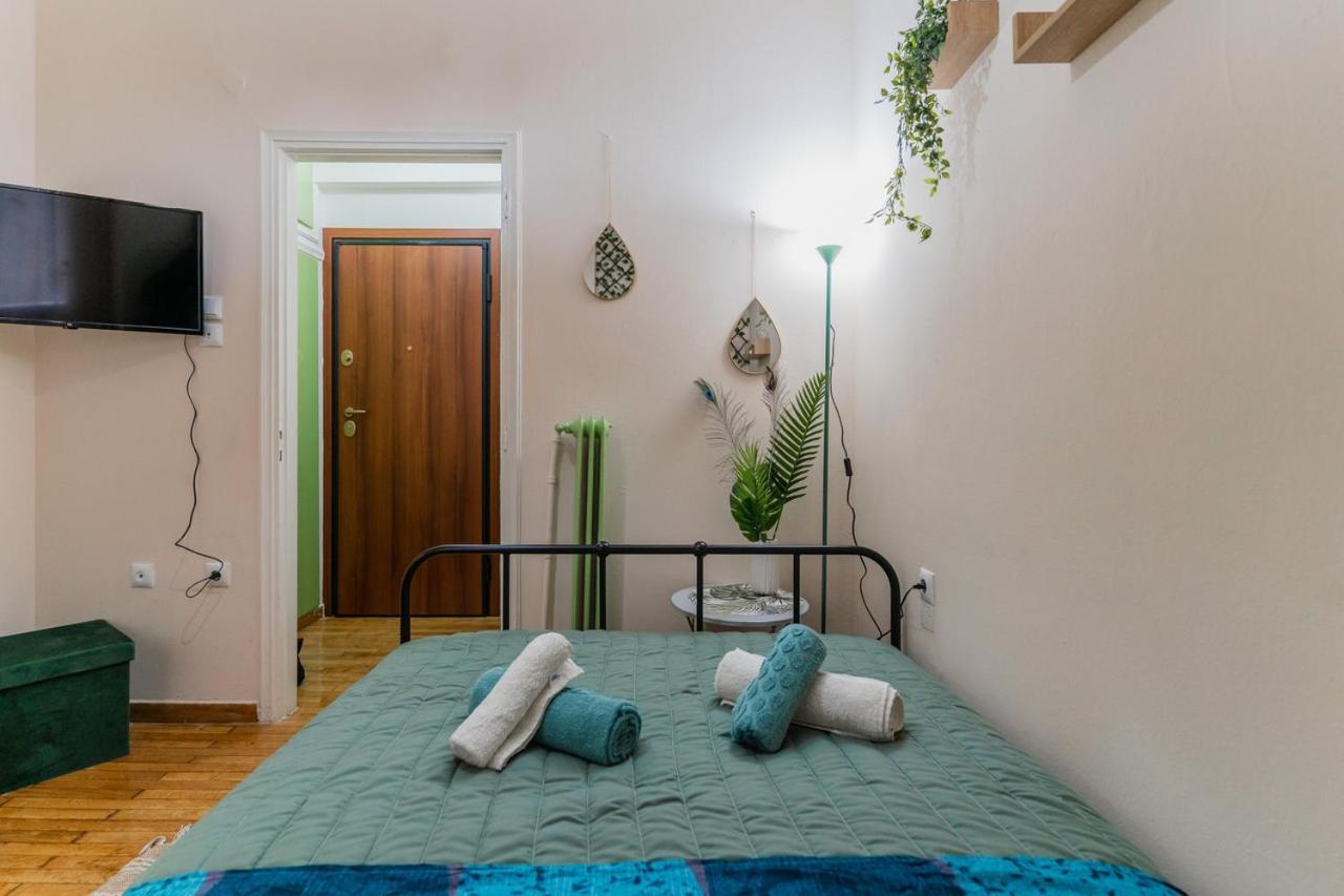 Green Boho Apartment Athen Eksteriør bilde